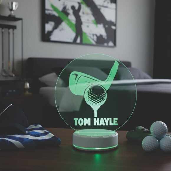 Personalized Golf LED Night Light for Golf Lovers - Picture 8 of 8